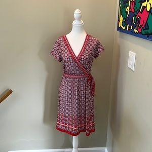 Max Studio S faux wrap dress